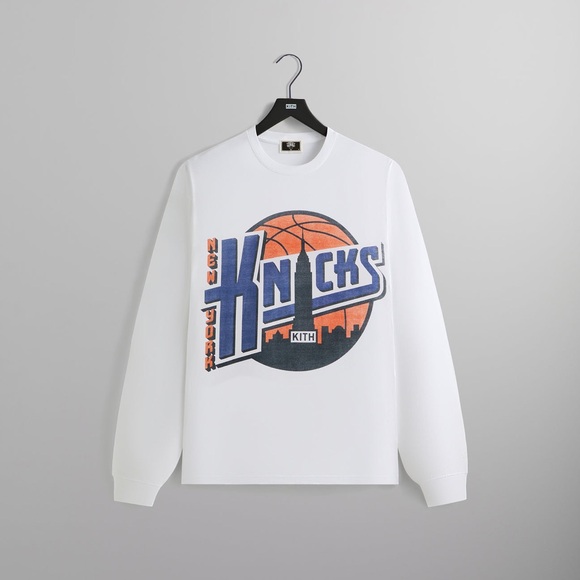 Kith Other - Kith for the New York Knicks City Vintage Long Sleeve Tee White Men’s Size XXL